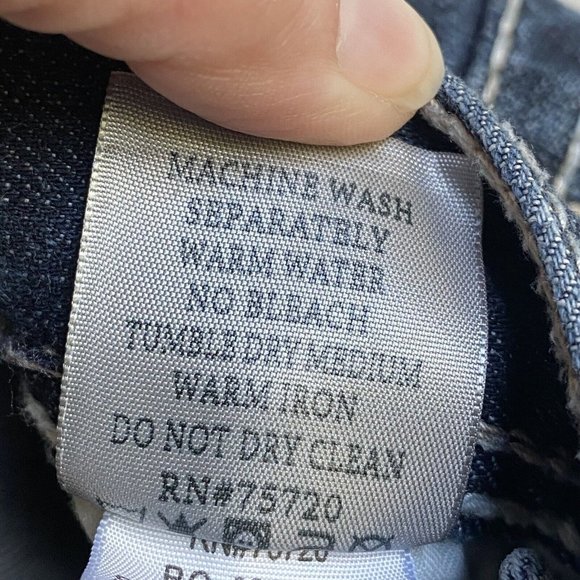 BKE Jeans Sz 28S Blue Carter Bootcut Dark Wash Faded Preppy Denim - Picture 10 of 15